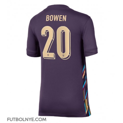 Camiseta Inglaterra Jarrod Bowen #20 Visitante Equipación para mujer Eurocopa 2024 manga corta